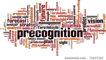 Precognition word cloud Precognition word cloud 73625385