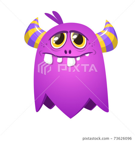 Funny cartoon monster. Vector Halloween Funny cartoon monster. Vector Halloween 73626096