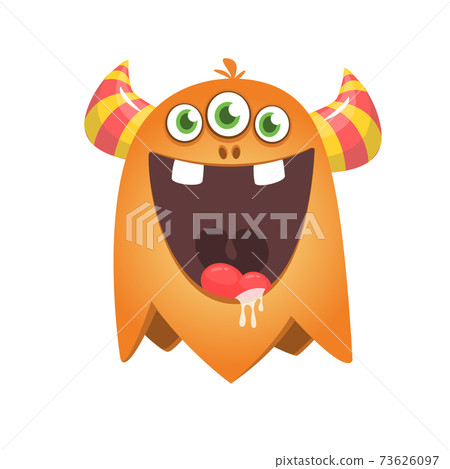 Funny cartoon monster. Vector monster illustration Funny cartoon monster. Vector monster illustration 73626097