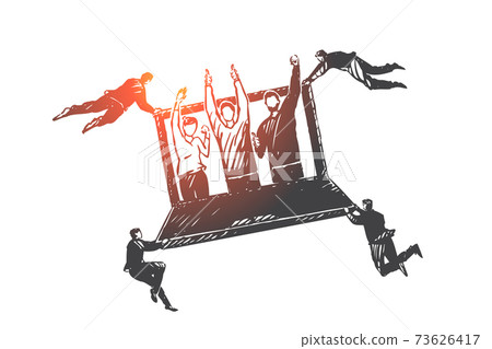 Customer, relationship, management, CRM concept sketch. Hand drawn isolated vector illustration Customer, relationship, management, CRM concept sketch. Hand drawn isolated vector illustration 73626417