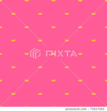 Abstract Seamless pattern with king, princess crowns. Vector Illustration EPS10 73627083