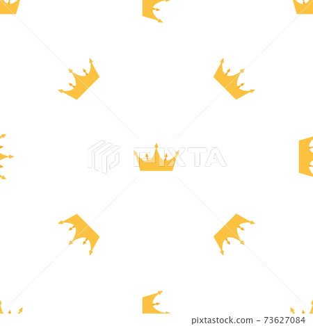 Abstract Seamless pattern with king, princess crowns. Vector Illustration EPS10 73627084