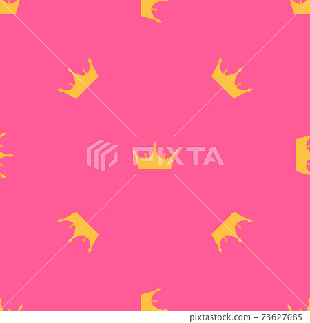 Abstract Seamless pattern with king, princess crowns. Vector Illustration EPS10 73627085