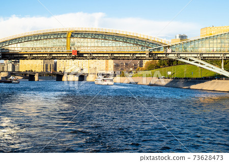 Bogdan Khmelnitsky Bridge in Moscow city 73628473