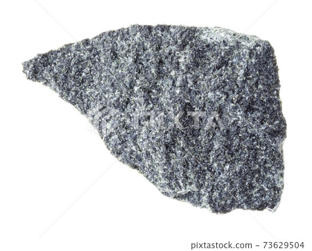 rough Dolerite (Ddiabase) rock on white 73629504