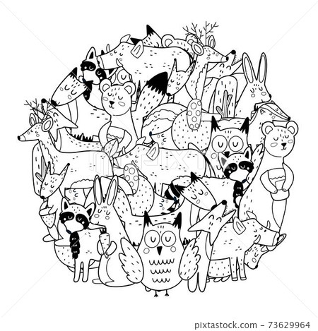 860 Collections Coloring Pages Woodland Animals  Free