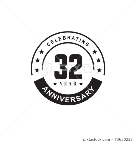 32nd year celebrating anniversary logo design 32nd year celebrating anniversary logo design 73630222