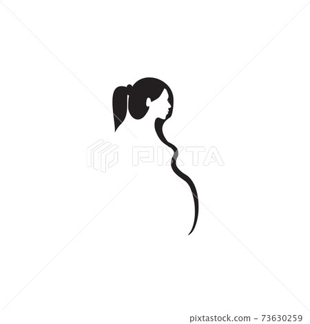 Woman pregnant icon logo design template Woman pregnant icon logo design template 73630259