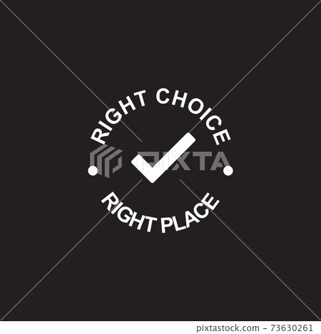 Check mark logo design template Check mark logo design template 73630261