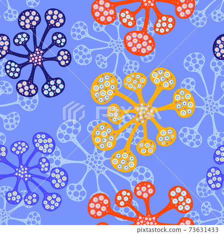 Seamless pattern cartoon bacteria biology organisms. Virus infection epidemic sick. Medical genetics bacteriological Microorganism. Seamless pattern cartoon bacteria biology organisms. Virus infection epidemic sick. Medical genetics bacteriological Microorganism. 73631433