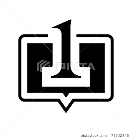 one number glyph icon vector illustration one number glyph icon vector illustration 73632846