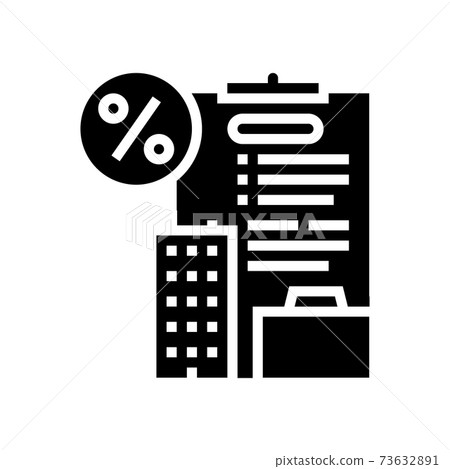 open own business loan glyph icon vector illustration open own business loan glyph icon vector illustration 73632891