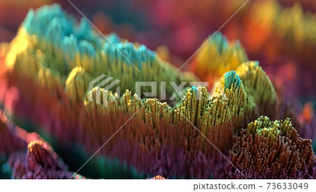 Scatter topographic landscape. 73633049