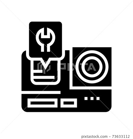 go pro camera repair glyph icon vector... - Stock Illustration ...