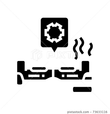 electric scooter repair glyph icon vector illustration electric scooter repair glyph icon vector illustration 73633116