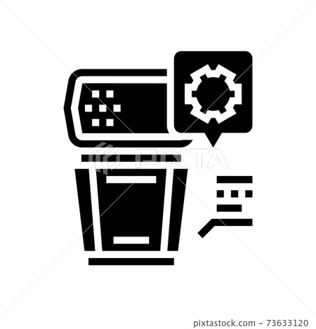 photo camera flash repair glyph icon vector... - Stock Illustration ...