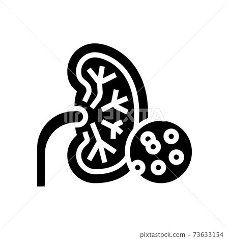 kidneys problem glyph icon vector illustration kidneys problem glyph icon vector illustration 73633154