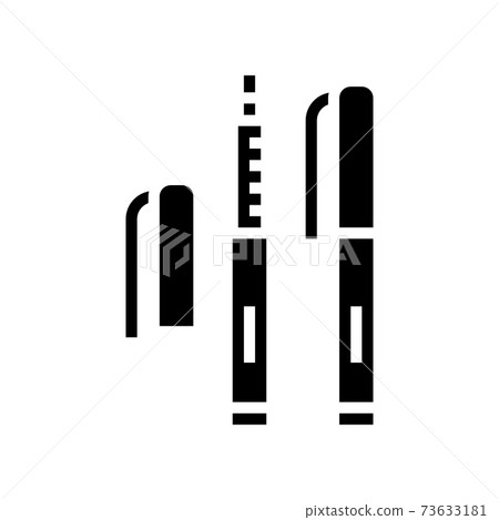 insulin portable pen syringe glyph icon vector... - Stock Illustration ...