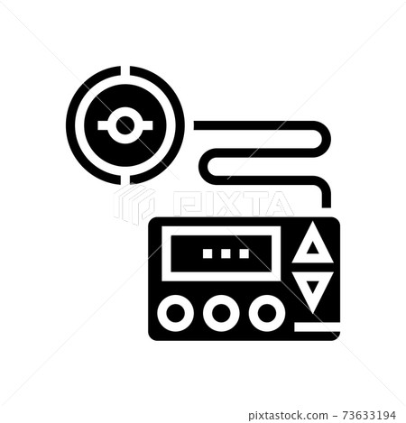 insulin pump glyph icon vector illustration insulin pump glyph icon vector illustration 73633194