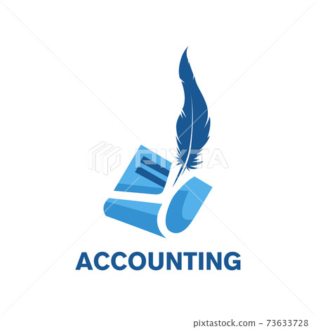 Vector logo of an accounting company, finance 73633728