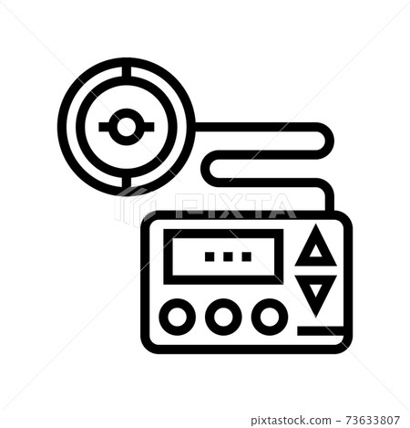 insulin pump line icon vector illustration insulin pump line icon vector illustration 73633807