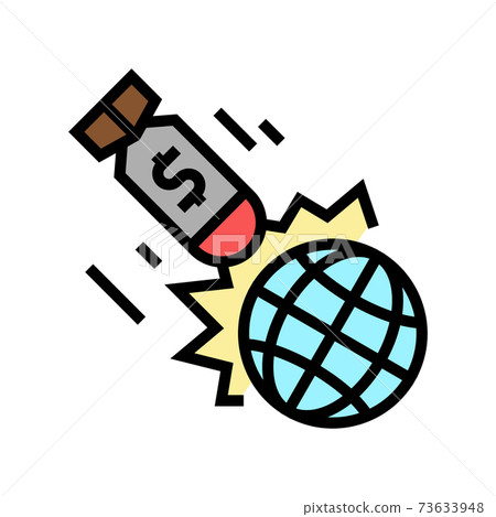 war poverty problem color icon vector illustration war poverty problem color icon vector illustration 73633948
