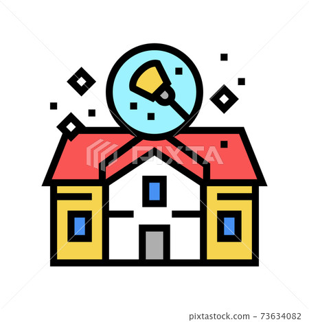 house cleaning color icon vector illustration 73634082