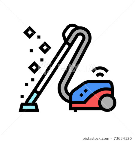 vacuum cleaner color icon vector illustration - Stock Illustration ...