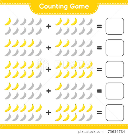 Counting game, count the number of Banana and... - Stock Illustration ...