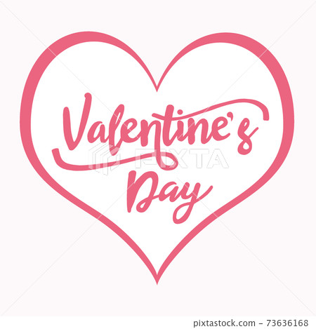 Happy Valentines Day lettering in red heart. Valentines Day greeting card and banner. Valentines lettering background Happy Valentines Day lettering in red heart. Valentines Day greeting card and banner. Valentines lettering background 73636168