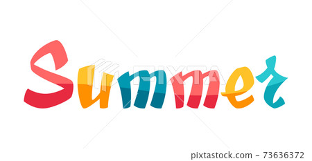 Summer word lettering. 73636372