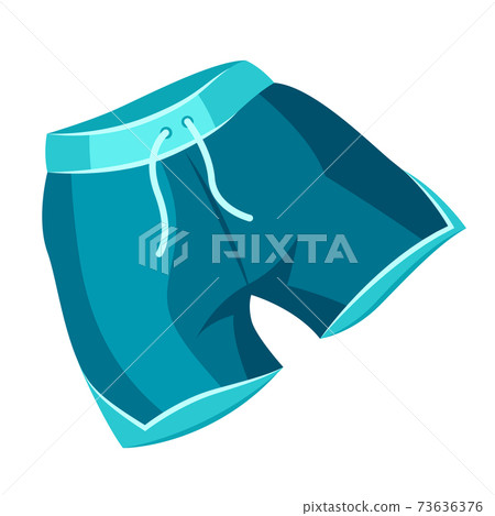 Illustration of male swimming shorts. Illustration of male swimming shorts. 73636376