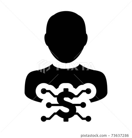 Investment icon vector digital dollar currency...-插圖素材 [73637286] - PIXTA圖庫