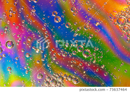 Colorful background with bubbles. Abstract background. Close up. 73637464