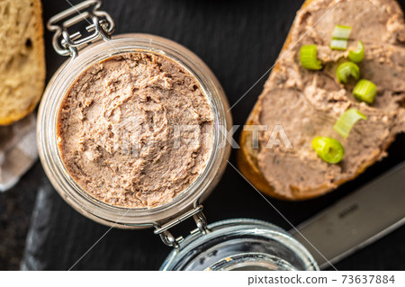 Liver pate in jar Liver pate in jar 73637884