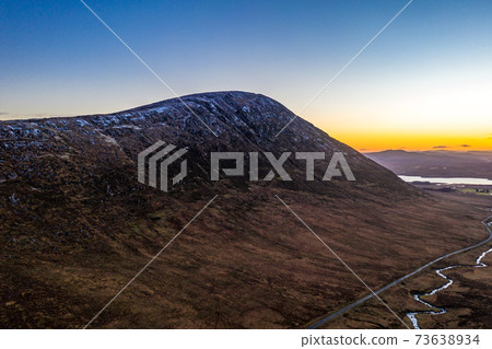 Aerial view of the Glenveagh National Park in County Donegal, Ireland Aerial view of the Glenveagh National Park in County Donegal, Ireland 73638934