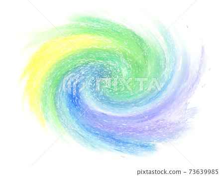 Yellow green blue purple whirlpool watercolor art Yellow green blue purple whirlpool watercolor art 73639985
