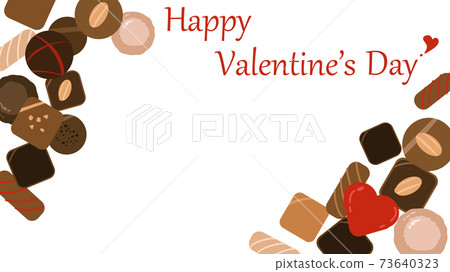 情人節巧克力什錦的框架 73640323