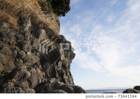 Pillow lava, Hamatome Beach, Yaizu City 73641594