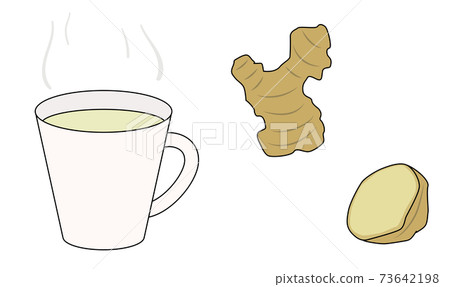 生薑熱水帶輪廓線 73642198