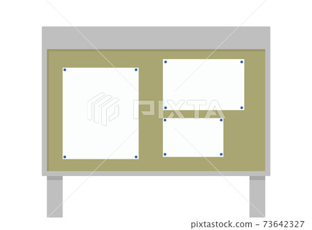 Bulletin board with bulletin board 73642327