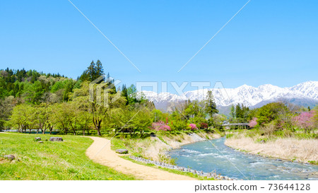 Hakuba Village in Spring (May): Oide Park 73644128