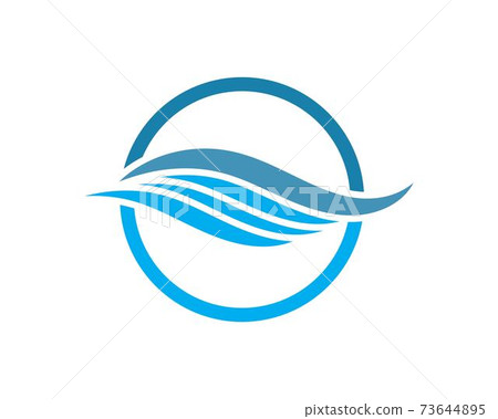 Water Wave symbol and icon Logo Template Water Wave symbol and icon Logo Template 73644895