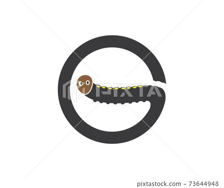 caterpillar logo icon vector illustration design caterpillar logo icon vector illustration design 73644948