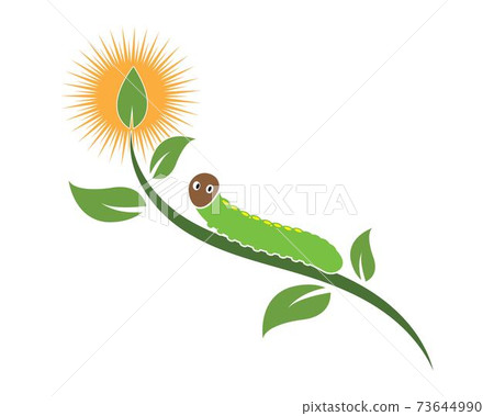 caterpillar logo icon vector illustration design caterpillar logo icon vector illustration design 73644990