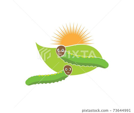 caterpillar logo icon vector illustration design caterpillar logo icon vector illustration design 73644991