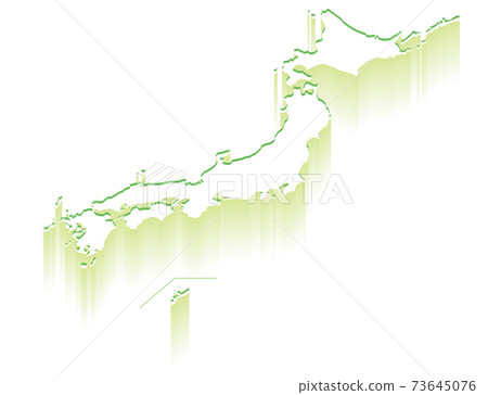 Emerging Japanese Islands Japan Map_Infographics_Gradient Emerging Japanese Islands Japan Map_Infographics_Gradient 73645076