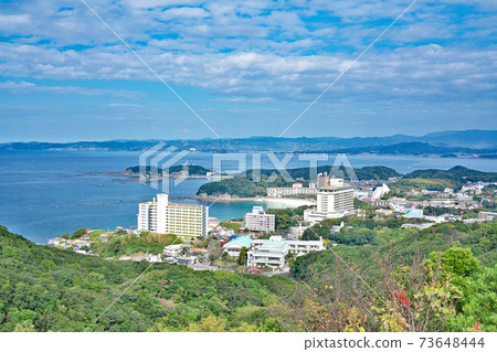 [從平原天文台眺望白濱町]和歌山縣西北郡白濱町 73648444