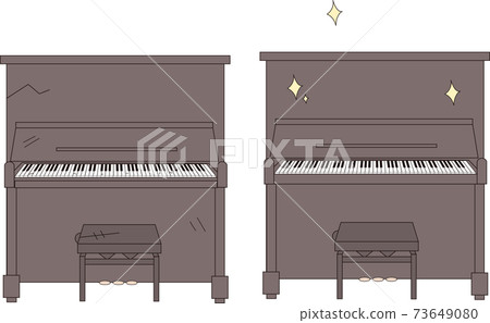 Old piano and new piano 73649080