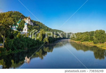 Seversky Donets River near the Svyatogorsk lavra in Ukraine Seversky Donets River near the Svyatogorsk lavra in Ukraine 73650249